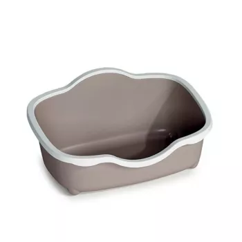 STEFANPLAST Litter Tray Tres Chic Open 56x38.5x26 cm White/Light Grey