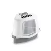 STEFANPLAST Sprint Corner Plus Hooded Corner Litter Tray 56x40x40cm White/Grey