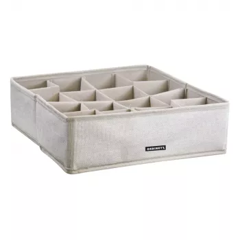 ORDINETT Linette Drawer Organiser with Compartments 30.5x30.5x10 cm, 1200624
