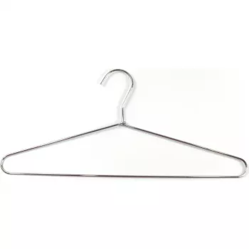 ORDINETT Clothes Hangers 5pcs Metal 40.5cm Chrome-Plated Steel with Swivel Hook