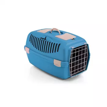 STEFANPLAST Transport Box Gulliver 3 with Metal Door 61x40x38cm Blue