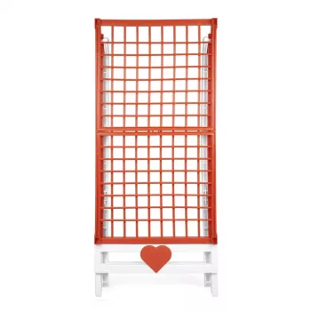 GIOSTYLE Love Clothes Airer White/Orange 180x56x96cm