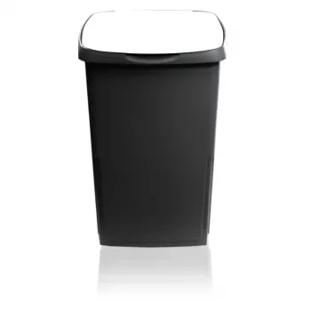 GIOSTYLE Eco Solution 45 L Waste Bin, Dark Grey/White