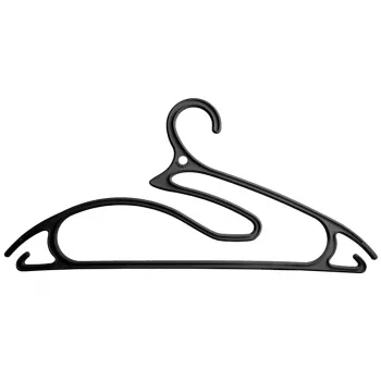ORDINETT Clothes Hangers 5pcs Plastic 5in1 Collection 42cm Black