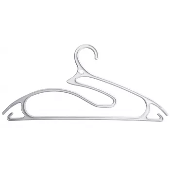 ORDINETT Clothes Hangers 5-Pack Plastic 5-in-1 Collection 42 cm White