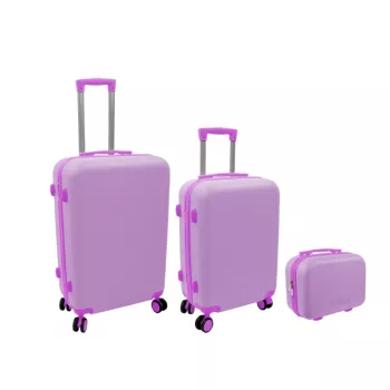 ORDINETT Drawer Unit 3-Piece Set, Pink – 60L, 43L, 15L Plastic Storage Boxes