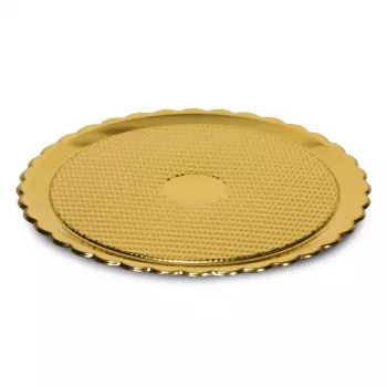 GUARDINI Easy Bake Gold Plastic Trays Set of 2 Ø28cm
