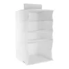 ORDINETT Hanging Organiser with 4 Shelves 30x30x50cm Cotton