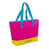 GIOSTYLE Beach Fluo Tote Cool Bag Assorted, 24L, Green/Pink/Yellow/Light Blue