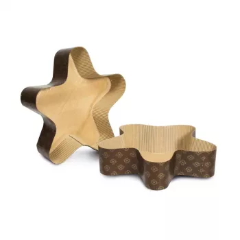 GUARDINI Star-Shaped Paper Baking Molds 3 pcs Easy Bake 25x21cm