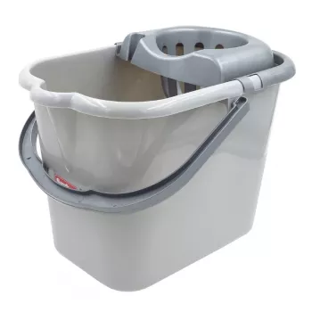 SAUBER Oval Bucket 15L with Push-Button Wringer