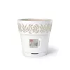 STEFANPLAST Gaia Flower Pot with Saucer Ø25x25cm White