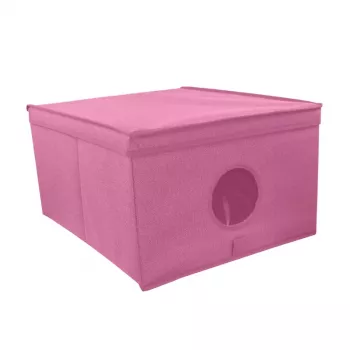 ORDINETT Folding Box L 50x40x25cm Floral Pattern