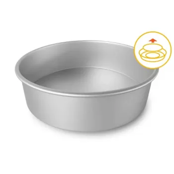 GUARDINI Professional Baking Tin with Loose Base, Ø26 x 7.5 cm, Anodised Aluminium