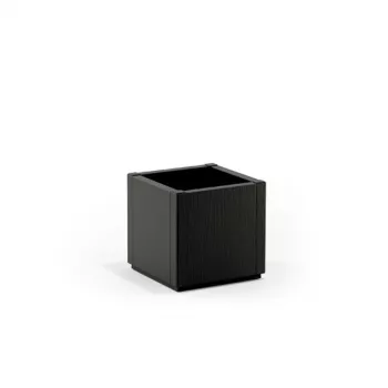 STEFANPLAST Ethica Square Flower Trough 36x36x35 cm Grey