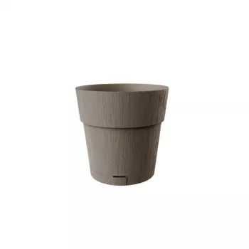 STEFANPLAST Ethica Flower Pot with Saucer Ø20x19cm Brown
