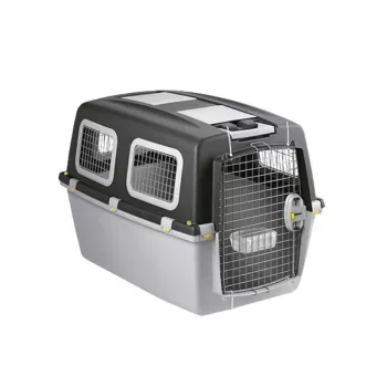 STEFANPLAST Gulliver 6 Plus Transport Box for Large Dogs 92x64x66 cm Dark Grey/Light Grey