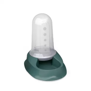 STEFANPLAST Chic Automatic Pet Food and Water Dispenser, 2L, Green