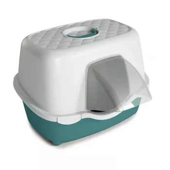 STEFANPLAST Tres Chic Outdoor Cat Litter Tray 56x54.5x39cm White/Green