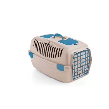 STEFANPLAST Gulliver 2 Pet Carrier with Plastic Door 55x36x35 cm White Travertine