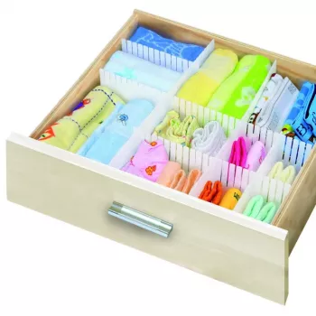 ORDINETT Drawer Divider 3 Pcs. 60x8cm Top Class White