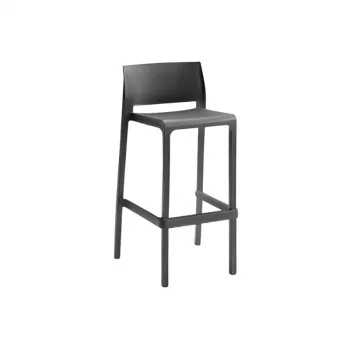 BICA Volga Stool 75 Garden Bar Stool 50x50x99cm Grey
