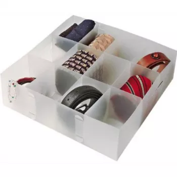 ORDINETT Organizer L 30.5x30.5x10cm Top Class Transparent Storage Box