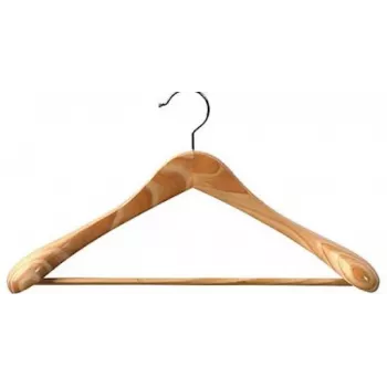 ORDINETT Wooden Clothes Hangers Luxus 45cm
