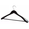 SAUBER Wide-Shoulder Wooden Clothes Hanger in Dark Espresso