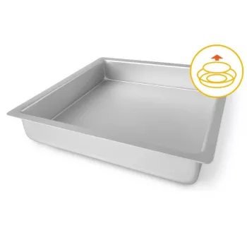 GUARDINI Square Cake Mould with Removable Base Professional 26x26x5cm