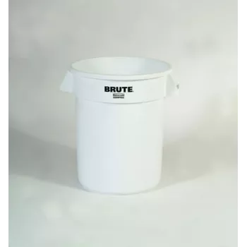 Rubbermaid BRUTE 75.7L white round container with ventilation channels, without lid FG262000WHT