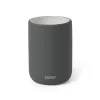 TATAY Tube Toothbrush Holder, Ceramic, Anthracite Grey, 4-Toothbrush Capacity