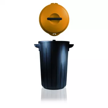 GIOSTYLE Eco Solution 35L Bin Dark Grey/Yellow