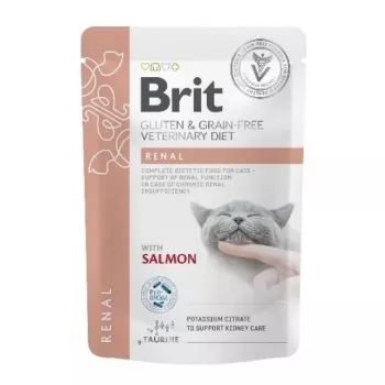BRIT VD Renal Cat Pouch - Wet Food for Cats - 12x85g