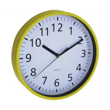 ASI COLLECTION Wall Clock Ø25.5 cm Yellow