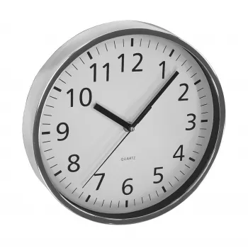 ASI COLLECTION Wall Clock Ø25.5 cm Silver/Chrome