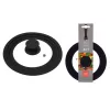 ASI COLLECTION Universal Lid with Silicone Rim 3-in-1, Ø16/18/20cm, Toughened Glass, Black Silicone