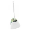 SAUBER Toilet Brush with Corner Holder - Polished Chrome, Brass, Freestanding