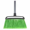 SAUBER Outdoor Brush with Handle, 1580 mm, stiff PP bristles, aluminium handle, Black/Orange