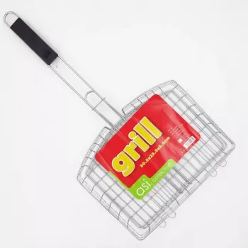 ASI COLLECTION Grill Grate 30.5x23.5x5.5cm Chrome-Plated Steel Rectangular BBQ Grill Grate