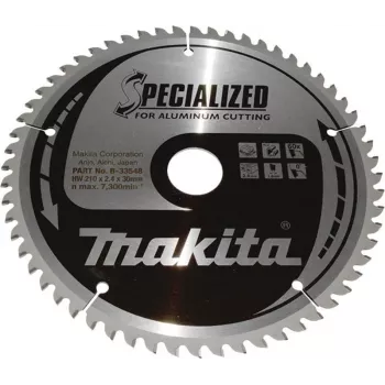 Makita B-33548 SPECIALIZED Circular Saw Blade 210 x 30 mm, 60 Teeth, TCT, ATB, for Wood & Laminate