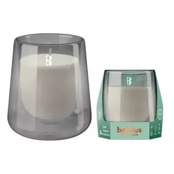BOLSIUS Clean Light Scented Candle in Glass, Cedarwood & Vetiver, Ø95x85 mm