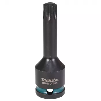 Makita Impact Black 1/2 inch Drive Torx Socket T55, 78 mm Length E-19847