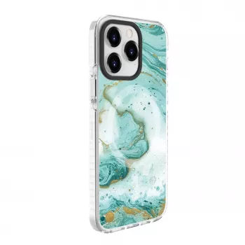 Evelatus Apple iPhone 15 Pro PC+TPU Case with MagSafe – Blue Marble
