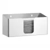 Bartscher ILZF20 Paper Towel Dispenser, Silver, Brushed Chrome-Nickel Steel, Wall-Mounted, Lockable 850057