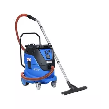 Nilfisk ATTIX 44-2L Wet and Dry Vacuum Cleaner, 42 L, 1200 W, Push&Clean, Black/Blue