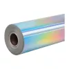 HTVRONT Holographic Self-Adhesive Film, 30.5 cm x 90 cm (Silver)