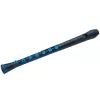 Nuvo Recorder+ Black and Blue Soprano Recorder with Interchangeable German and Baroque Fingering