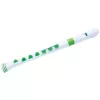 NUVO Recorder+ White-Green Soprano Recorder, German Fingering, C Tuning, ABS Plastic, with Case, Cleaning Rod and Fingering Chart