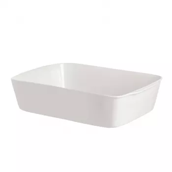 LA PORCELLANA BIANCA Anghiari Lasagne Dish - White, 35 x 25 cm